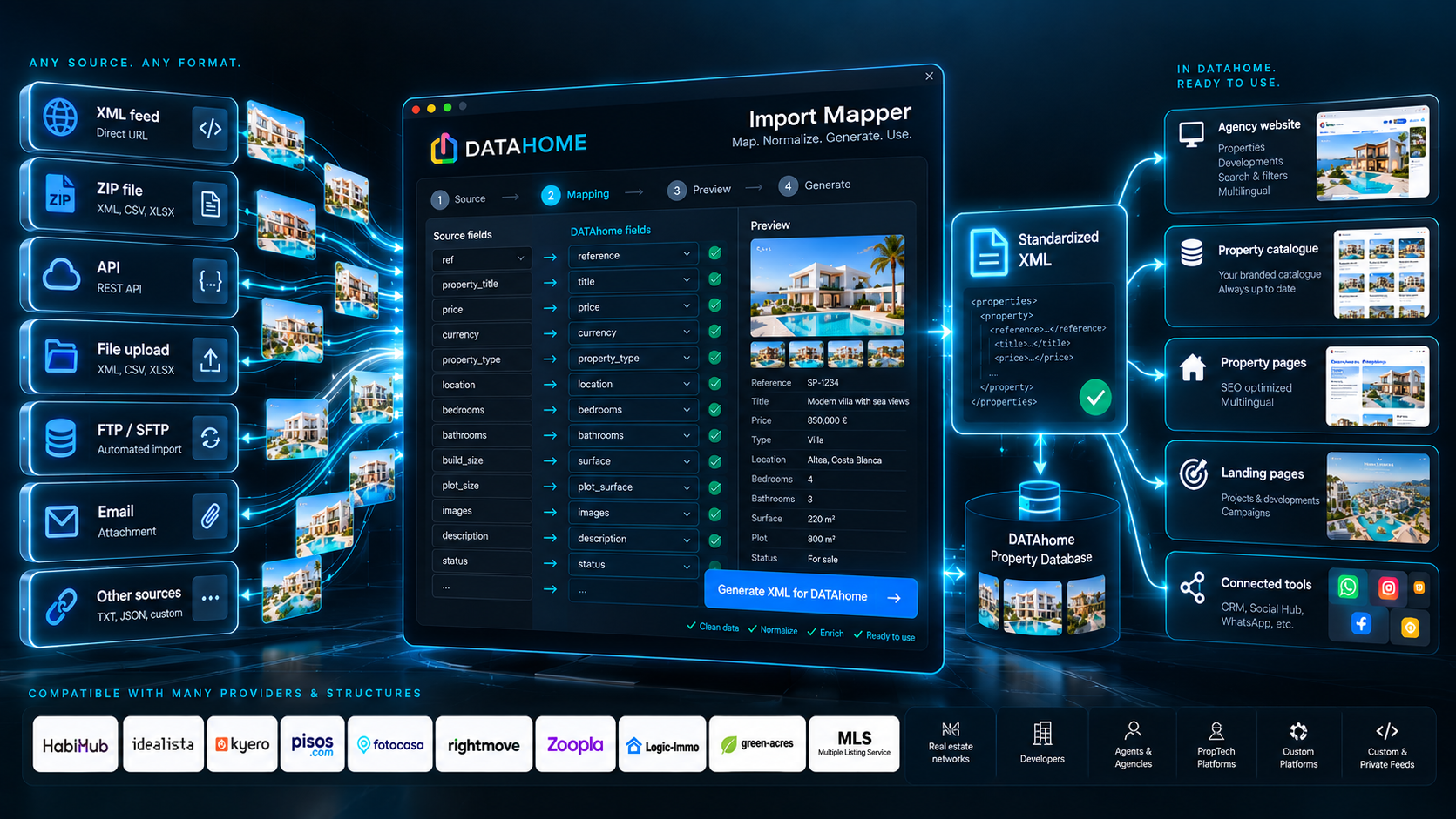 DATAhome Import Mapper — property data mapping and normalization