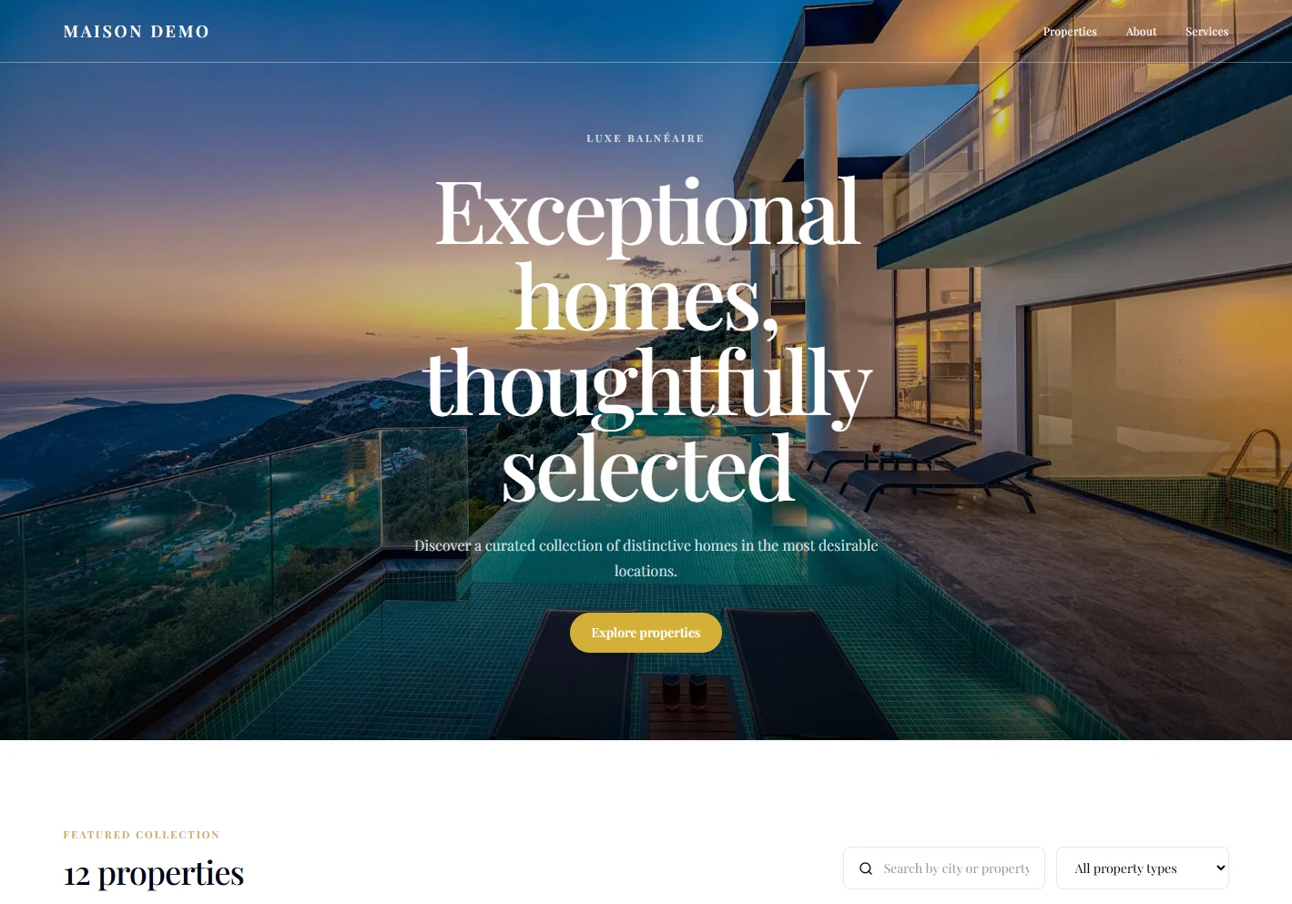 Website preview — Riviera