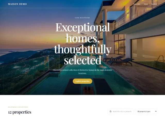Website preview — Riviera