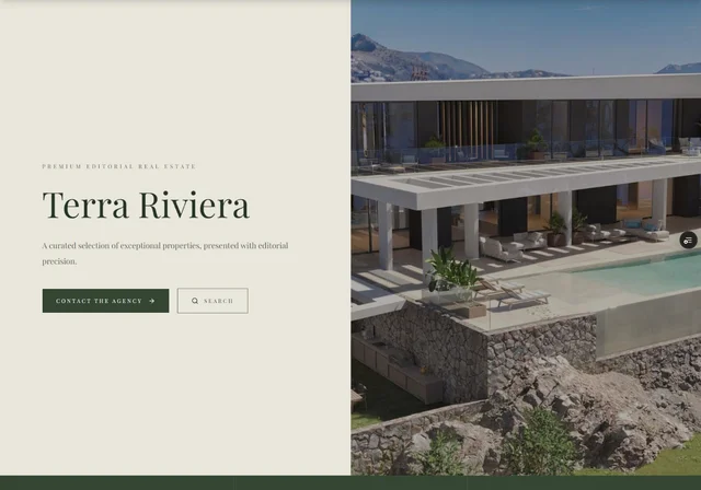 Website preview — Terra Riviera